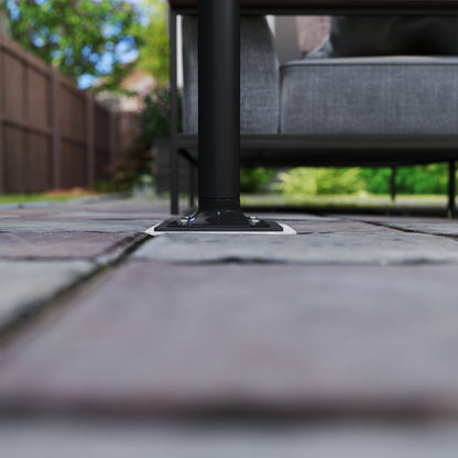 Concrete Umbrella Stand, Cantilever Umbrella Stand Umbrella Stand Square Umbrella Holder, Stand for Cantilever Umbrella 113/92 mm, Umbrella Weight for Balcony, Terrace, Garden, Dark Gray