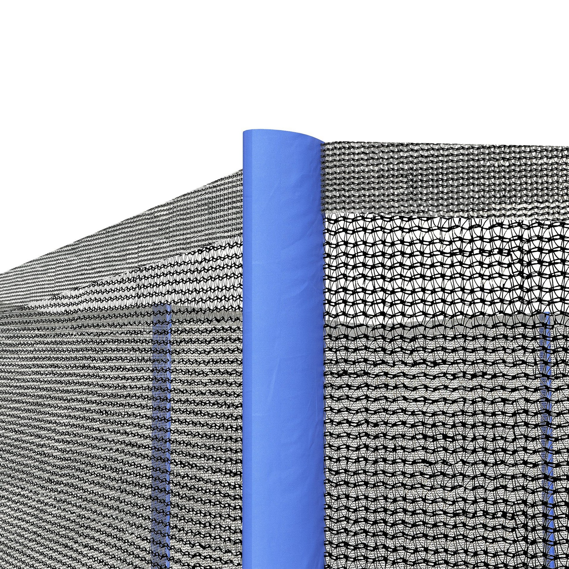 SPORTNOW Replacement Net for Ø 366 cm Trampolines 8 Straight Poles Safety Net for Trampolines, Round Net with Zipper Entrance