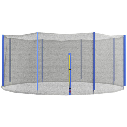 SPORTNOW Replacement Net for Ø 366 cm Trampolines 8 Straight Poles Safety Net for Trampolines, Round Net with Zipper Entrance