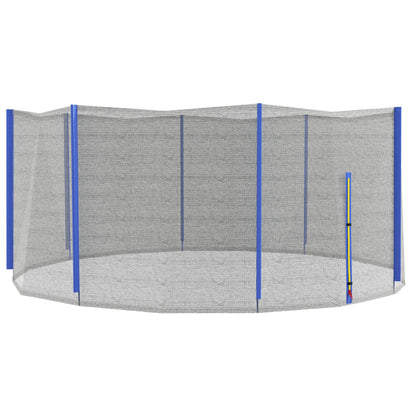 SPORTNOW Replacement Net for Ø 366 cm Trampolines 8 Straight Poles Safety Net for Trampolines, Round Net with Zipper Entrance