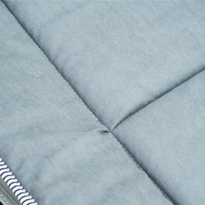 Folding Camping Bed with Mattress Carry Bag 188 x 64.5 x 53 cm Guest Bed up to 150 kg Load Capacity Camp Bed for Adults Folding Bed for Outdoor, Garden Camping Travel Light Grey