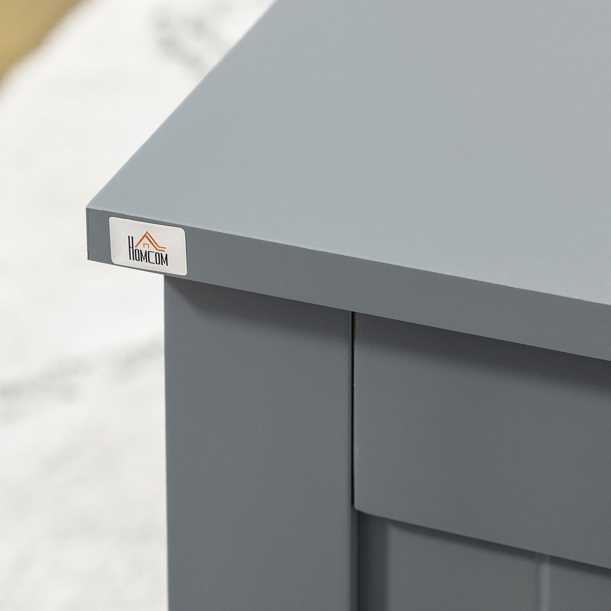 Storage Trunk for Bedroom Storage Bench with Lid Versatile Storage Trunk with Safety Hinge for Hallway Living Room 81x40x46 cm Gray