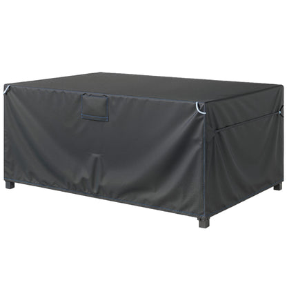 Protective Cover for Patio Furniture — Winterproof, Waterproof & UV-Resistant 420D Oxford, Windproof Cover for Tables, Patio Sets & Stackable Chairs, 180 x 120 x 74 cm (71 x 47 x 29 in), Black