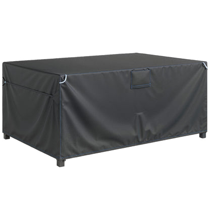 Protective Cover for Patio Furniture — Winterproof, Waterproof & UV-Resistant 420D Oxford, Windproof Cover for Tables, Patio Sets & Stackable Chairs, 180 x 120 x 74 cm (71 x 47 x 29 in), Black