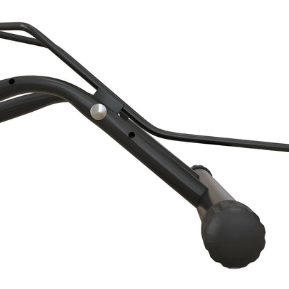 SPORTNOW Bike Parking Rack Steel Bike Stand Floor Bike Rack Portable for Indoor and Outdoor Use 59x41x38 cm Black