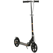 2-Wheel Foldable Scooter for Kids Age 7-14 with Adjustable Handlebar at 3 Levels and Dual Brake - Black