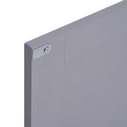 Bathroom Sink Cabinet - sink unit - 2-door cupboard with shelf - dim. 60L x 30W x 60H cm - in gray white wood