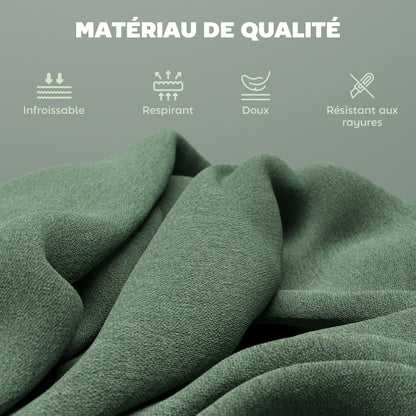 Set of 2 Bar Stools, Swivel Bar Chairs with Adjustable Height, High Kitchen Chairs with Backrest and Footrest, Steel Frame, Green