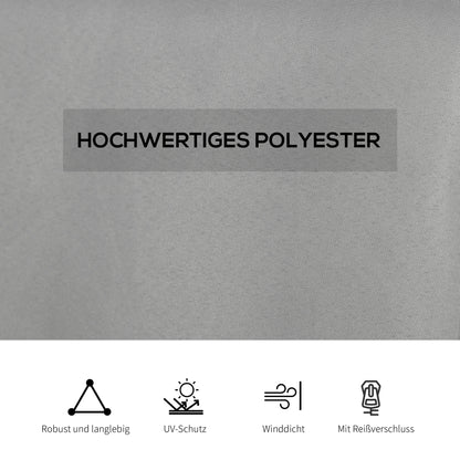 4 Side Panels for 3x4m Pavilion with Hooks, Side Walls for Garden Pavilion Party Tent Polyester Light Grey 352 x 205cm