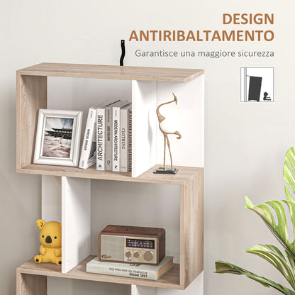 Modern Design Office Bookshelf Wooden 3 Shelves 60 × 24 × 111.4cm