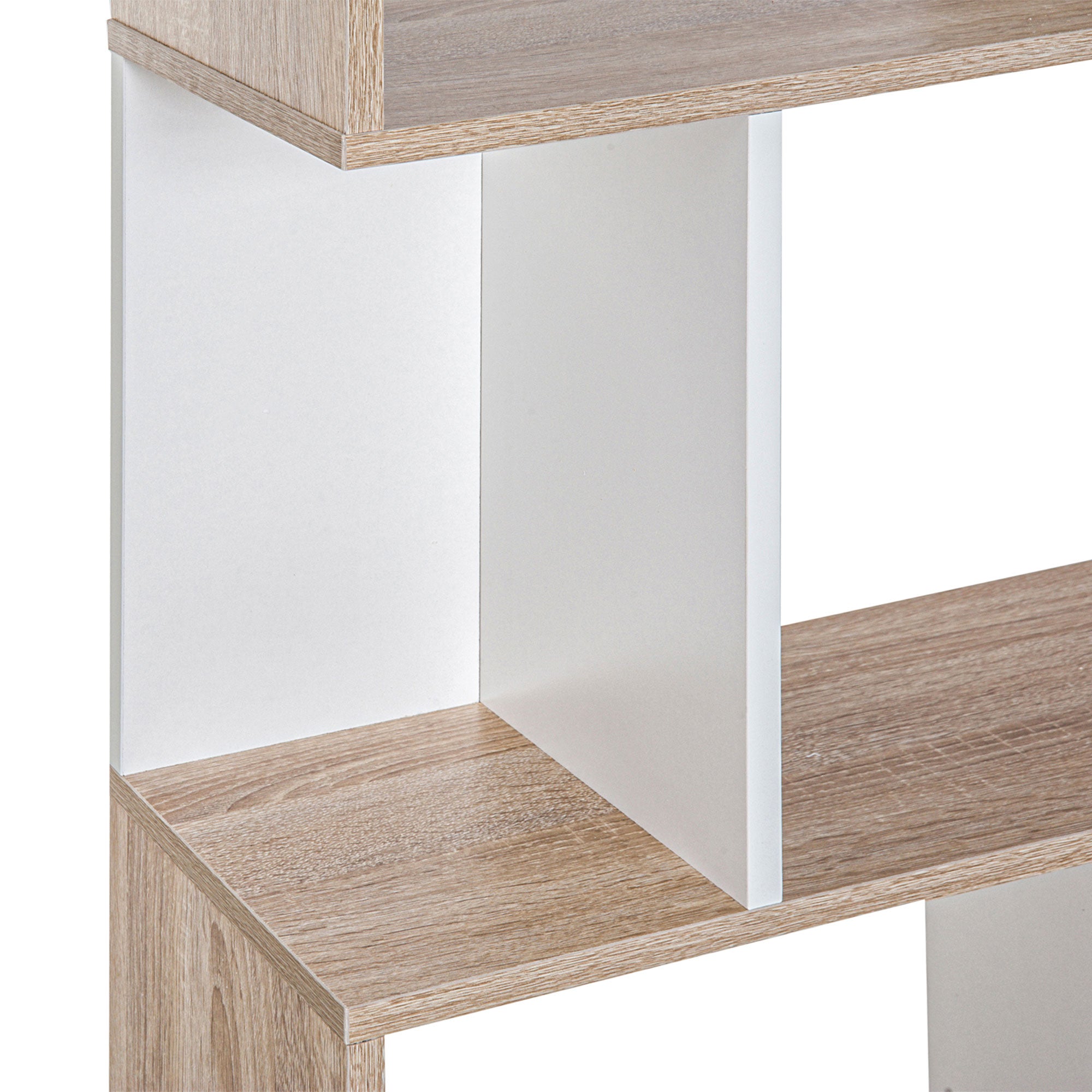 Modern Design Office Bookshelf Wooden 3 Shelves 60 × 24 × 111.4cm