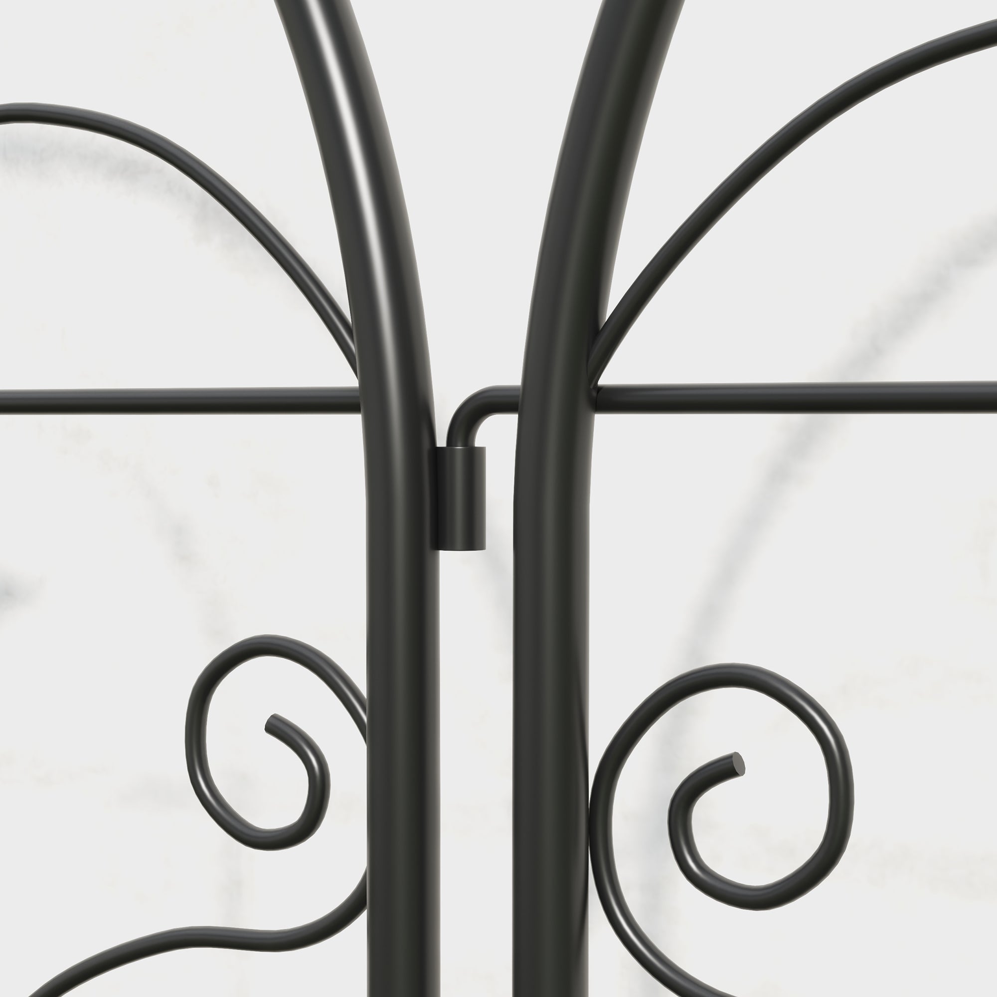Metal Trellis 2-Piece Set for Planting Rust-Free Trellis with Bird Design for Climbing Plants 19.7x47.2 inches Trellis for Houseplants Plant Trellis for Tomatoes Flowers Climbing Plants Black