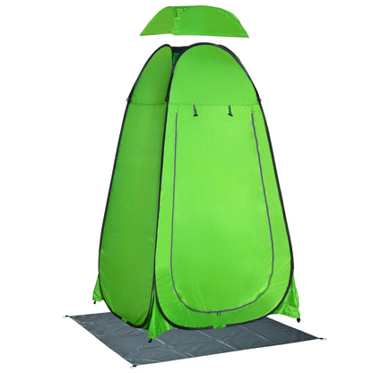 Instant Pop-Up Shower Tent Privacy Portable Tent with 1 Hook Pocket Carrying Bag and UV 20+ for Bathroom Dressing Room Changing Room Toilet 126x124x189 cm Green
