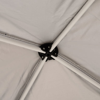 3x3m Garden Gazebo Pop-up Foldable Tent Steel Waterproof Polyester Anti-UV with Chocolate Carry Bag