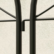 Irregular Pattern Climbing Plant Support, Set of 2, Garden Trellis for Vegetables, Vines, Flowers, Metal, 50 x 180 cm, Black