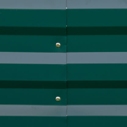 Steel Raised Bed, Planting Box Cold Frame Garden Bed Planter Interlocking, Plant Box Flower Pot Vegetable Bed 241x90.5x30cm for Garden Terrace, for Flowers, Plants, Fruit, Vegetables, Dark Green