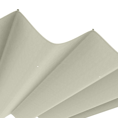 Replacement Canopy for 2.85 x 2 m Pergola, water-repellent retractable Wave Canopy with rain drainage holes, UV protection 30+, winterproof sunshade cover for garden, balcony, terrace, Cream White