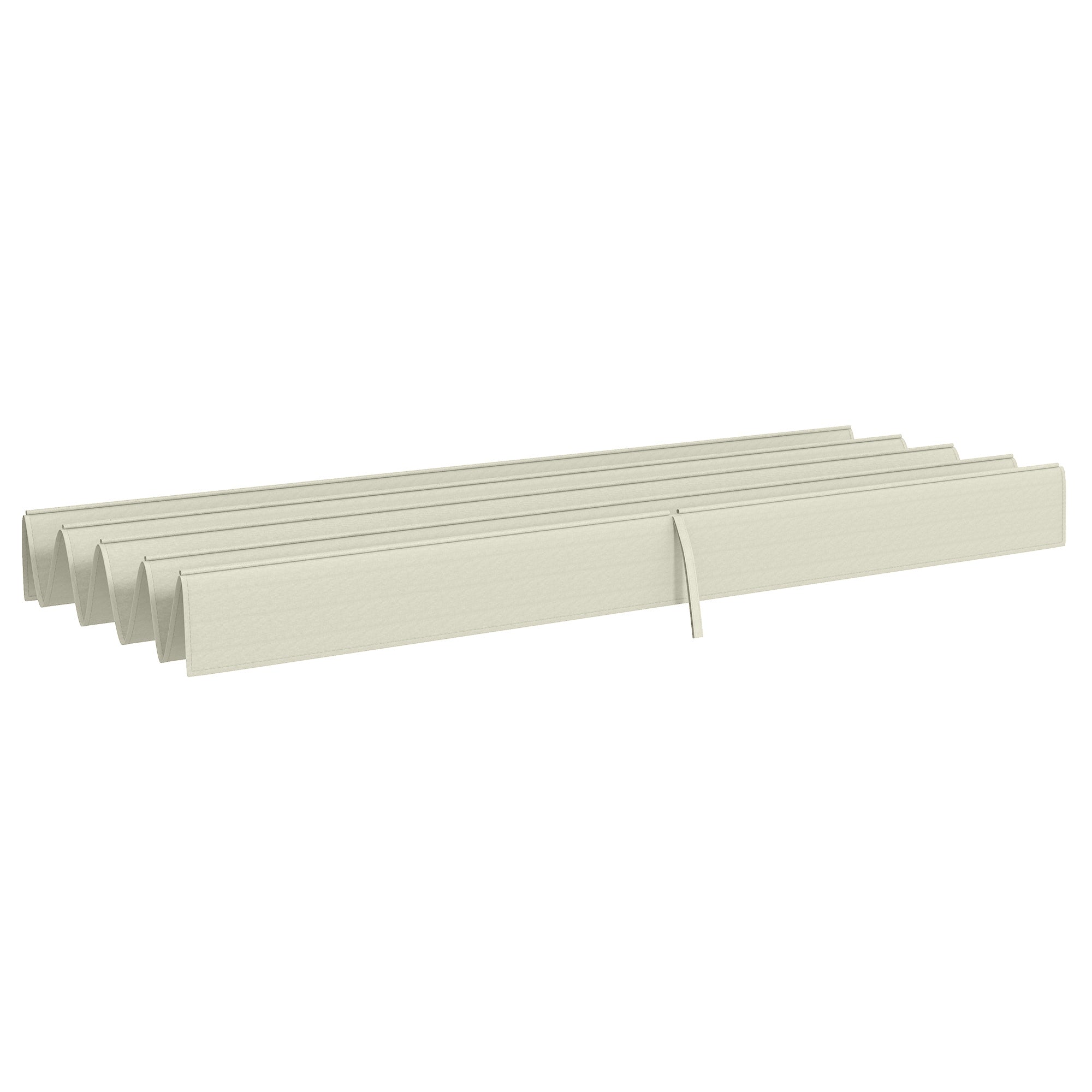 Replacement Canopy for 2.85 x 2 m Pergola, water-repellent retractable Wave Canopy with rain drainage holes, UV protection 30+, winterproof sunshade cover for garden, balcony, terrace, Cream White