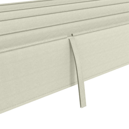 Replacement Canopy for 2.85 x 2 m Pergola, water-repellent retractable Wave Canopy with rain drainage holes, UV protection 30+, winterproof sunshade cover for garden, balcony, terrace, Cream White