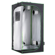 Hydroponic Tent in Oxford 600D with 5 Adjustable Air Outlets and Window, Hydroponic Greenhouse with Cable Hole Indoor, 80x80x160 cm, Black