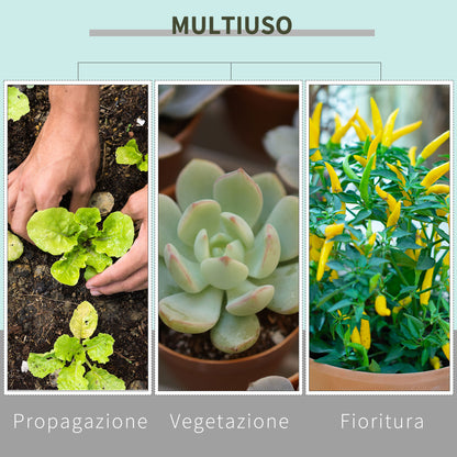 Hydroponic Tent in Oxford 600D with 5 Adjustable Air Outlets and Window, Hydroponic Greenhouse with Cable Hole Indoor, 80x80x160 cm, Black