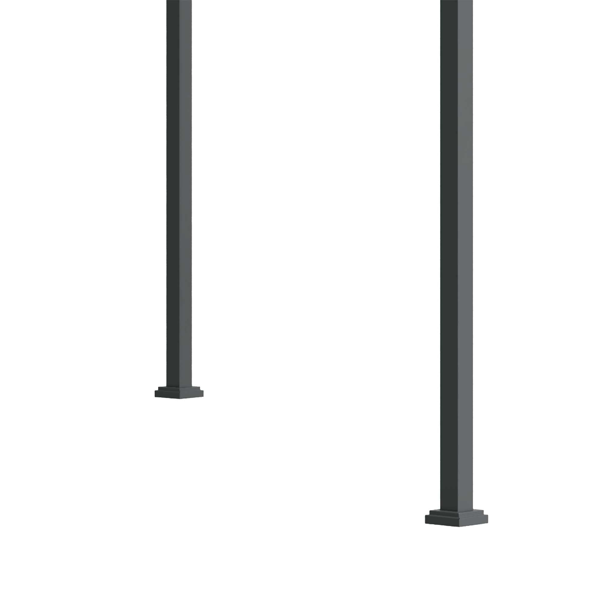 Pergola approx. 3x2m Garden Pavilion Terrace Roofing Metal Freestanding Garden Pavilion with Adjustable Roof, UV Protection, Sun Protection for Terrace and Garden, Black+Grey