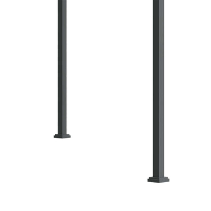 Pergola approx. 3x2m Garden Pavilion Terrace Roofing Metal Freestanding Garden Pavilion with Adjustable Roof, UV Protection, Sun Protection for Terrace and Garden, Black+Grey