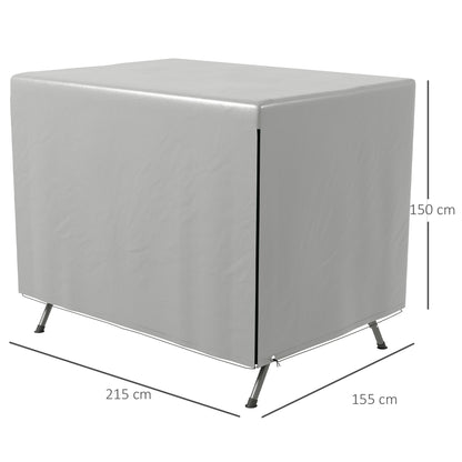 3-Seater Swing Cover, Waterproof Winterproof Protective Cover for Garden Swing, Windproof UV-Resistant Cover for Garden Furniture, Hanging Chair, 215 x 155 x 150 cm Grey