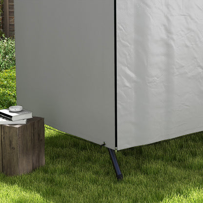 3-Seater Swing Cover, Waterproof Winterproof Protective Cover for Garden Swing, Windproof UV-Resistant Cover for Garden Furniture, Hanging Chair, 215 x 155 x 150 cm Grey