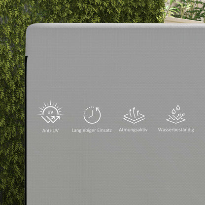 3-Seater Swing Cover, Waterproof Winterproof Protective Cover for Garden Swing, Windproof UV-Resistant Cover for Garden Furniture, Hanging Chair, 215 x 155 x 150 cm Grey