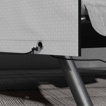 3-Seater Swing Cover, Waterproof Winterproof Protective Cover for Garden Swing, Windproof UV-Resistant Cover for Garden Furniture, Hanging Chair, 215 x 155 x 150 cm Grey