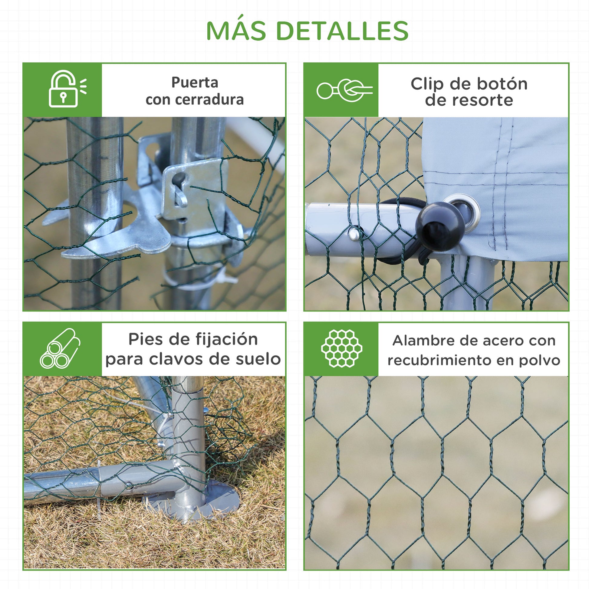 Large Outdoor Galvanized Metal Chicken Coop 3.03x6x1.95 m 3-Room Chicken Cage Oxford Fabric Cover UV and Water Resistant for Yard Silver