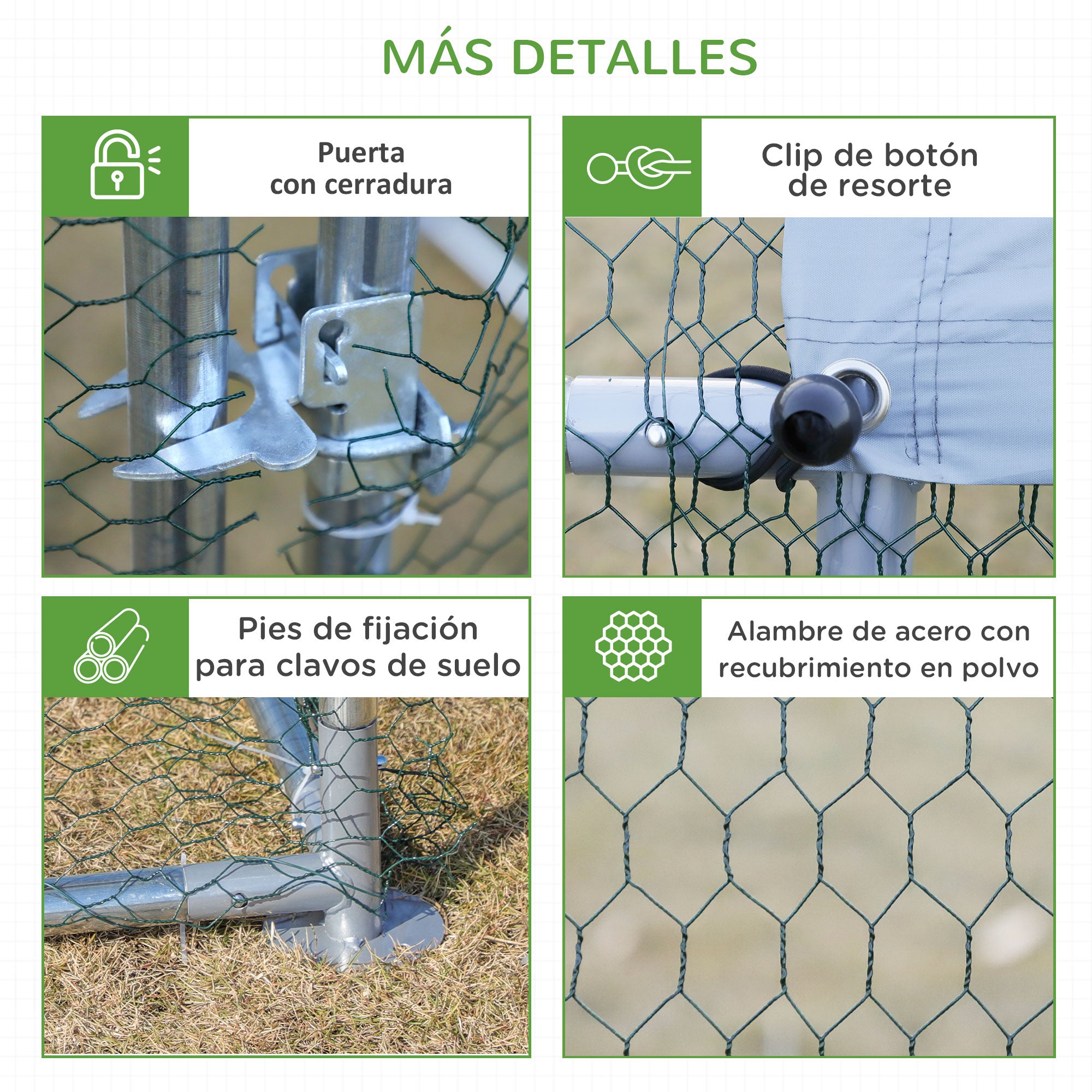 Large Outdoor Galvanized Metal Chicken Coop 3.03x6x1.95 m 3-Room Chicken Cage Oxford Fabric Cover UV and Water Resistant for Yard Silver