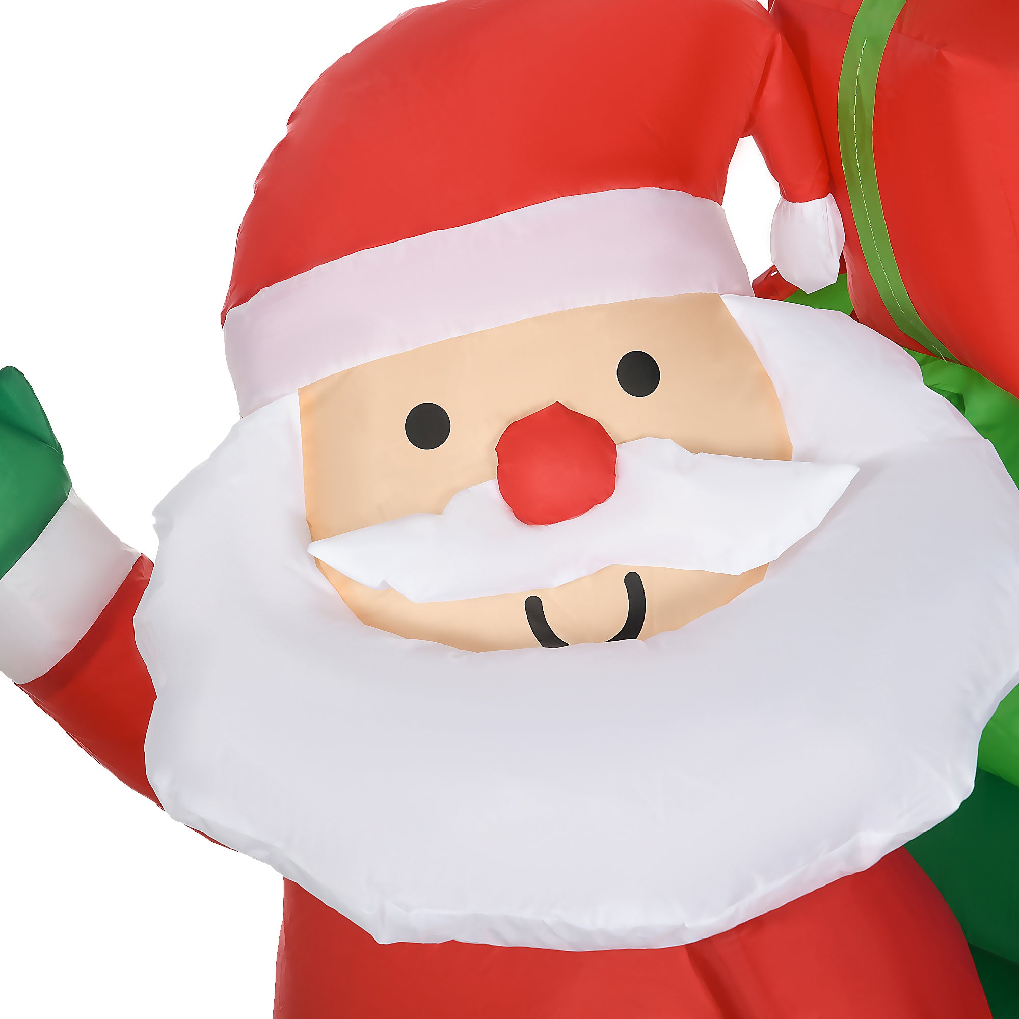 Christmas Inflatable Decoration Santa Claus with Sleigh and 2 Reindeer Christmas Decoration with 4 LED Lights for Garden Patio 82.7"L x 27.6"W x 49.2"H