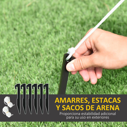 Christmas Inflatable Decoration Santa Claus with Sleigh and 2 Reindeer Christmas Decoration with 4 LED Lights for Garden Patio 82.7"L x 27.6"W x 49.2"H