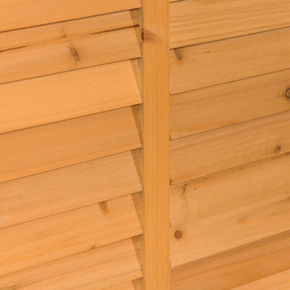 Garden Box, Cushion Box, Storage Box, Garden Chest, Weatherproof, Solid Wood, 127 x 56 x 60 cm Yellow