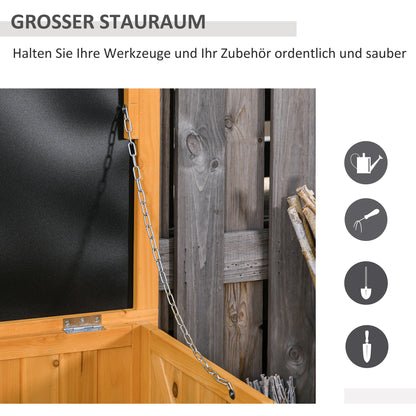 Garden Box, Cushion Box, Storage Box, Garden Chest, Weatherproof, Solid Wood, 127 x 56 x 60 cm Yellow