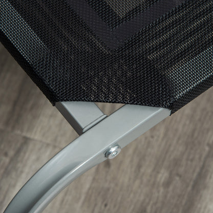 Elevated Pet Bed for Dogs Cats Breathable Pet Bed 130x90x20 cm for Sleeping Relaxing with Steel Frame for Indoor Outdoor Black