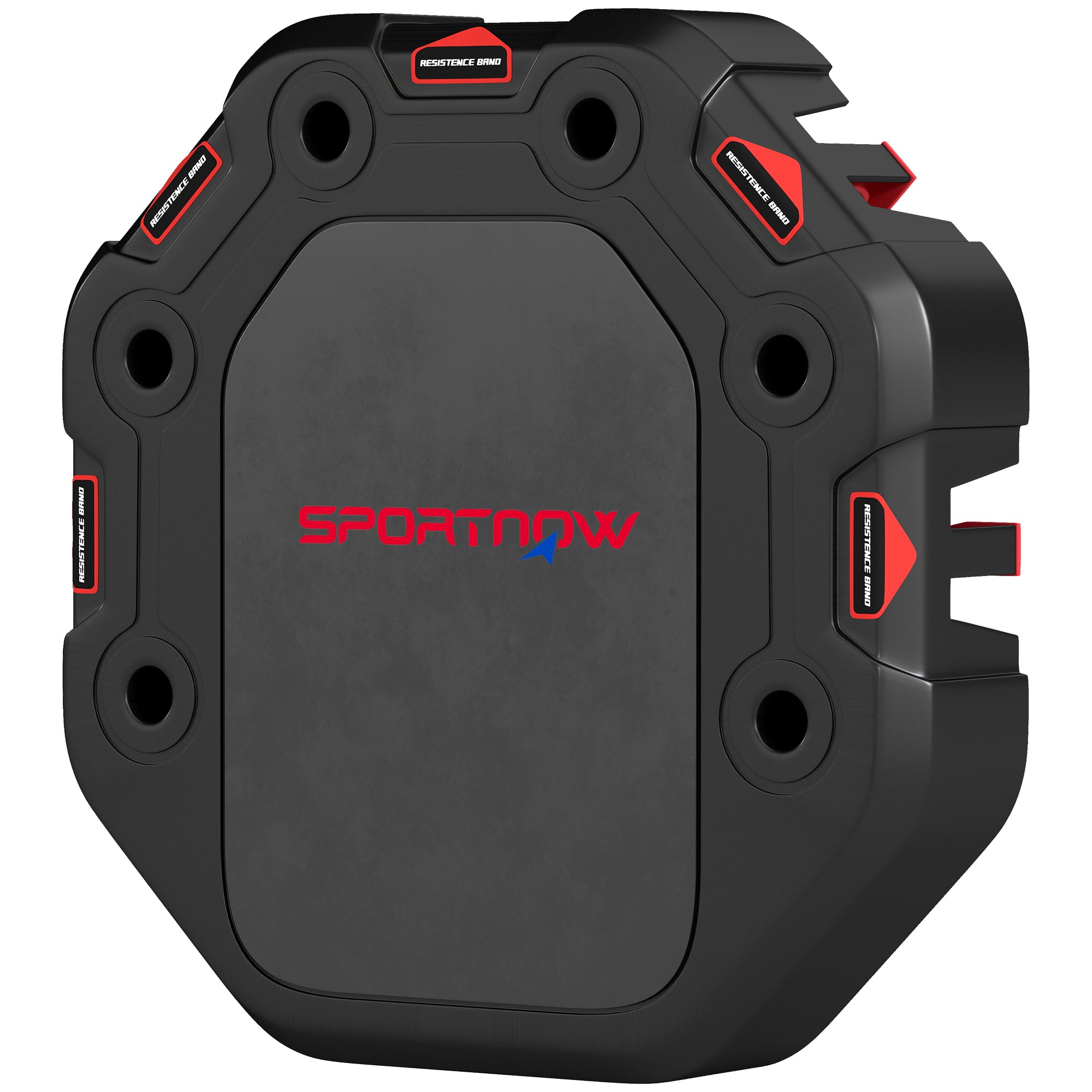 SPORTNOW 7-in-1 Adjustable Push-Up Board with Resistance Bands, Wheels & Door Anchor — Foldable Multifunction Home Gym