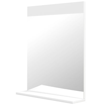 Bathroom Mirror Wall Mirror with Open Shelf for Entryway Hallway 50x12x60 cm White