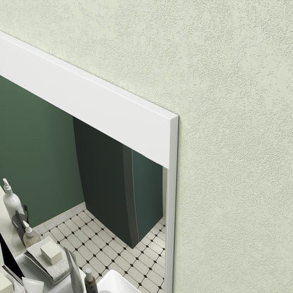 Bathroom Mirror Wall Mirror with Open Shelf for Entryway Hallway 50x12x60 cm White