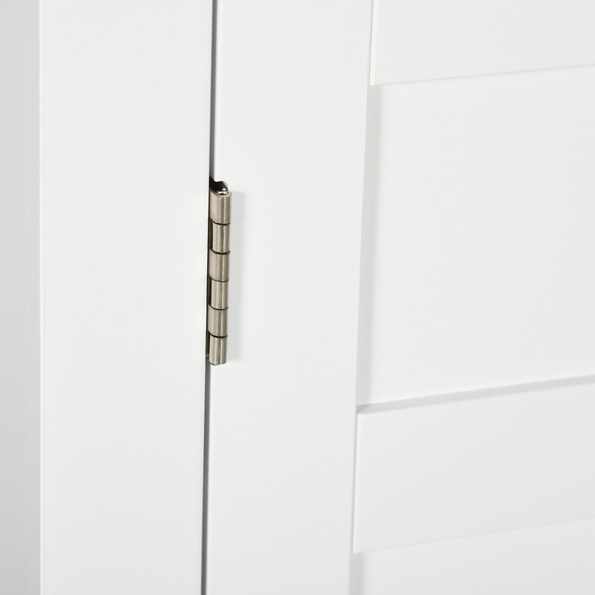 Wall Mounted Bathroom Cabinet with Adjustable Shelves and Doors with Magnetic Closure Bathroom Wall Cabinet for Kitchen Dining 58x24x60 cm White