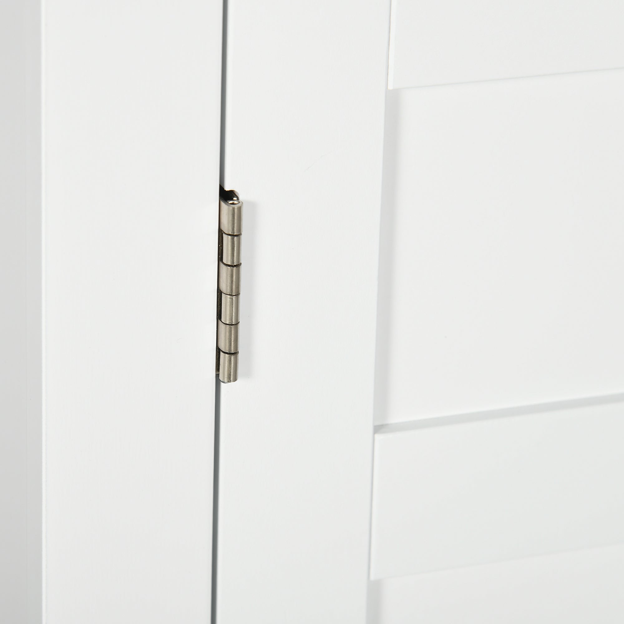 Wall Mounted Bathroom Cabinet with Adjustable Shelves and Doors with Magnetic Closure Bathroom Wall Cabinet for Kitchen Dining 58x24x60 cm White