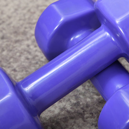 Set of 8 Hexagonal Dumbbells 44 lbs 4 Pairs 8.8 lbs 6.6 lbs 4.4 lbs 2.2 lbs Neoprene Coated Dumbbells with Non-Slip Grip Weights for Home Gym Exercise Training Multicolor