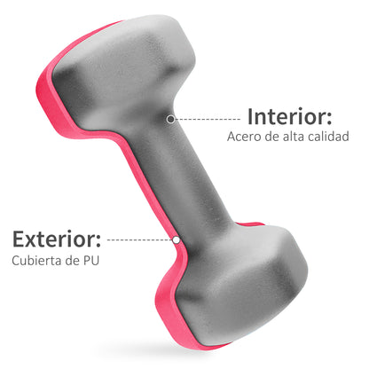 Set of 8 Hexagonal Dumbbells 44 lbs 4 Pairs 8.8 lbs 6.6 lbs 4.4 lbs 2.2 lbs Neoprene Coated Dumbbells with Non-Slip Grip Weights for Home Gym Exercise Training Multicolor