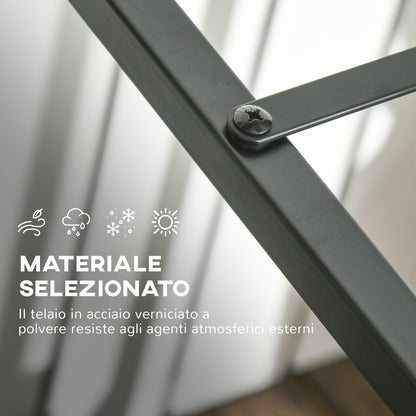 Outdoor and Indoor Steel Log Storage Rack, Modern Log Holder with Raised Base, 39x35x76cm, Black