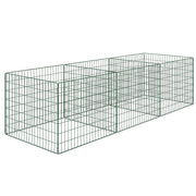 Composter 1680 Liters, 106.3" x 35.4" x 27.6" 3-Part Fast Composter made of Steel, Weatherproof Thermocomposter with open grid design, Garden Composter, Compost Bin for Gardens, Kitchens, Balconies