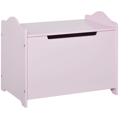 Children's Toy Chests Toy Box Storage Trunk dim. 60L x 40W x 48H cm pneumatic strut MDF pink
