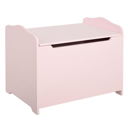 Children's Toy Chests Toy Box Storage Trunk dim. 60L x 40W x 48H cm pneumatic strut MDF pink