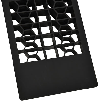 2-Piece Set of Rubber Ramps 3T PP Black 70 x 19.5 x 7.8 cm